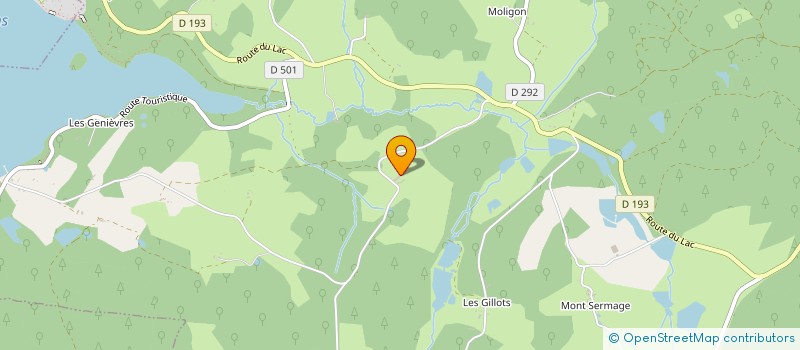 localisation de l'entreprise CENTRE D ACCUEIL DE LOISIRS HEBERGEMENT à MOUX-EN-MORVAN