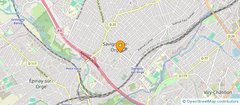 localisation de l'entreprise CENTRE D'ACCUEIL DE SOINS ET D'AIDE à SAVIGNY-SUR-ORGE