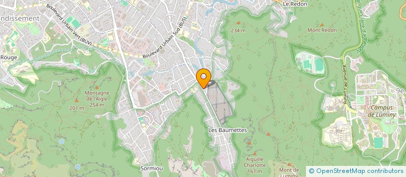 localisation de l'entreprise CENTRE D'ACCUEIL DES BAUMETTES à MARSEILLE 9EME