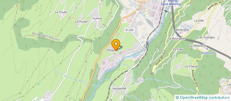 localisation de l'entreprise CENTRE D'ACCUEIL ET DE FORMATION CANIN DE HAUTE TARENTAISE à BOURG-SAINT-MAURICE