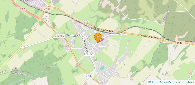 localisation de l'entreprise CENTRE D'ACCUEIL ET DE SOINS D'ETALANS à ETALANS