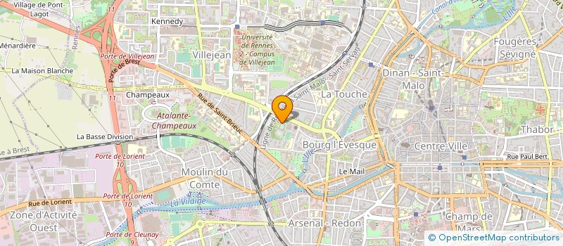 localisation de l'entreprise CENTRE D'ACCUEIL LA BRIANTAIS à RENNES