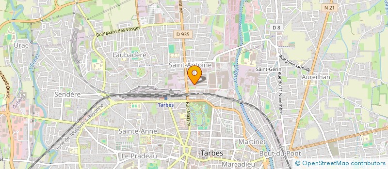 localisation de l'entreprise CENTRE D'ACTION MEDICO SOCIAL PRECOCE  TARBES