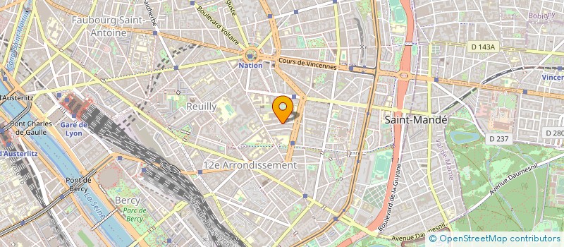 localisation de l'entreprise CENTRE D ACTION SOCIALE PROTESTANT à PARIS