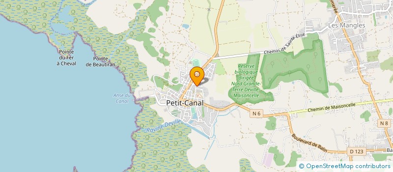 localisation de l'entreprise CENTRE D'ACTIVITE ET DE DEVELOPPEMENT DE L'ENVIRONNEMENT DE LA CARAIBES à PETIT-CANAL