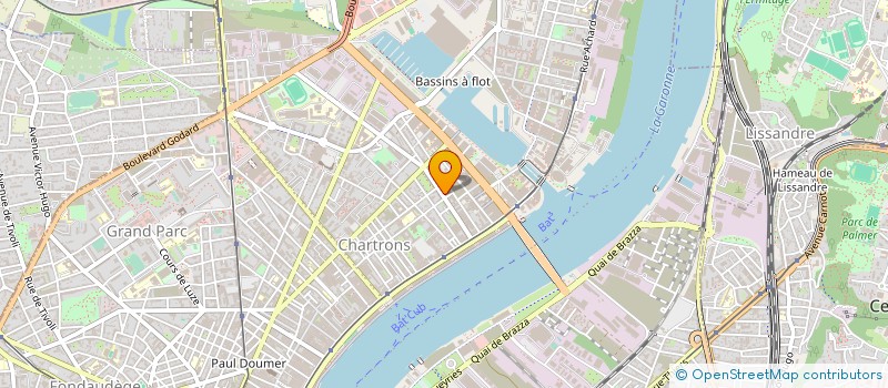 localisation de l'entreprise CENTRE D'ACTIVITES ARTISTIQUES à BORDEAUX