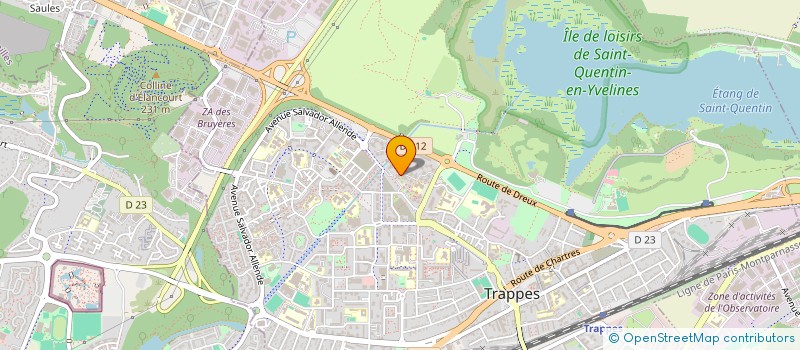 localisation de l'entreprise CENTRE D'ACTIVITES DE PRE QUALIFICATION ET D'INITIATIVES CITOYENNES ET CULTURELLES  TRAPPES