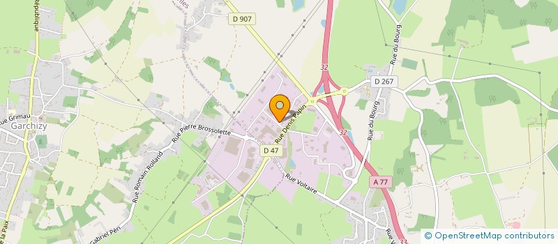 localisation de l'entreprise CENTRE D'ACTIVITES POINTEAU à VARENNES VAUZELLES