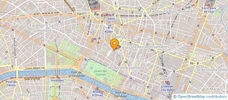 localisation de l'entreprise CENTRE D'ADMINISTRATION FINANCIERE à PARIS