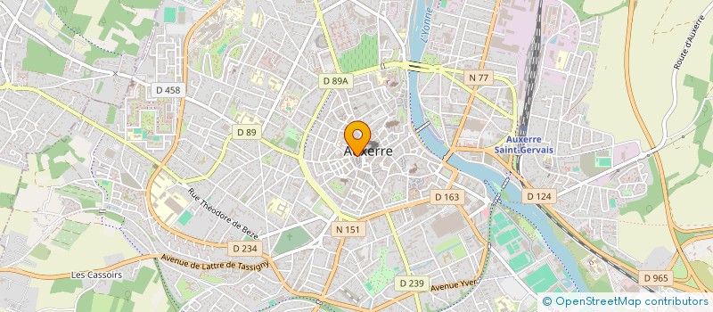 localisation de l'entreprise CENTRE D'AFFAIRE DE L'HORLOGE à AUXERRE
