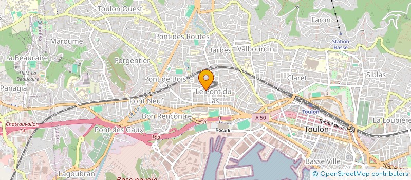 localisation de l'entreprise CENTRE D'AFFAIRE DES ENTREPRISES  TOULON