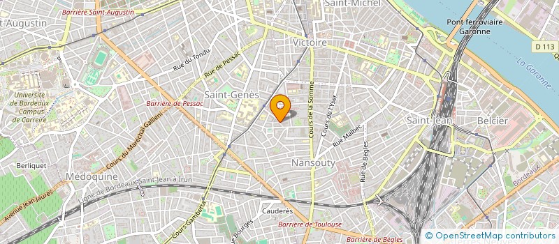 localisation de l'entreprise CENTRE D'AFFAIRES BIGOURDAN à BORDEAUX