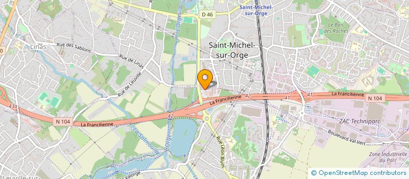 localisation de l'entreprise CENTRE D'AFFAIRES BRETIGNY à BRETIGNY-SUR-ORGE