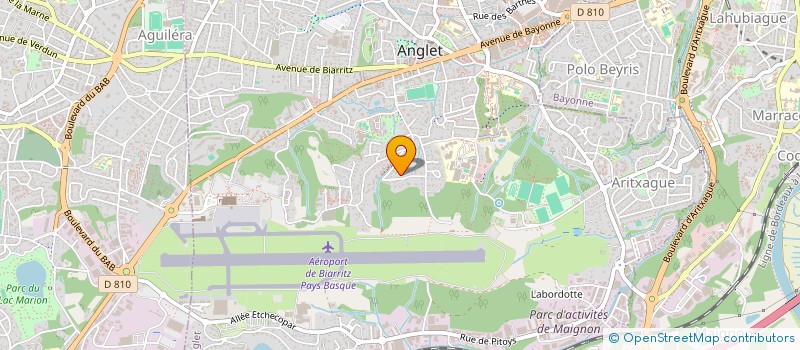 localisation de l'entreprise CENTRE D'AFFAIRES COTE BASQUE LANDES  ANGLET
