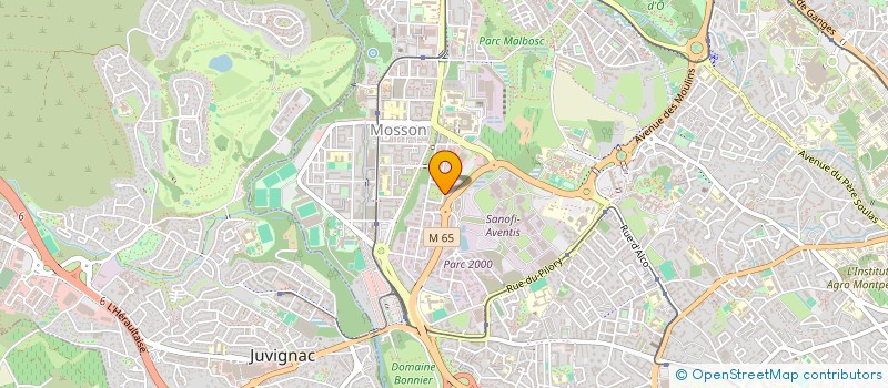 localisation de l'entreprise CENTRE D'AFFAIRES DE L'ARTISAN à MONTPELLIER