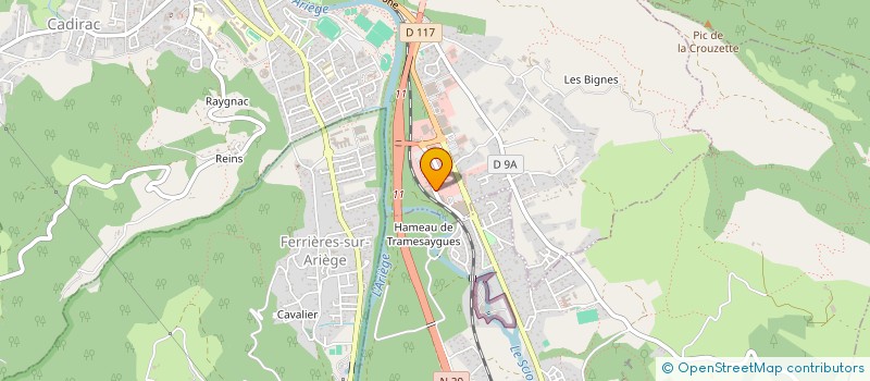 localisation de l'entreprise CENTRE D'AFFAIRES DE LA MARINADE à FOIX