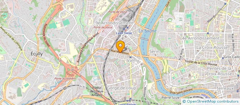 localisation de l'entreprise CENTRE D AFFAIRES DE VAISE  LYON