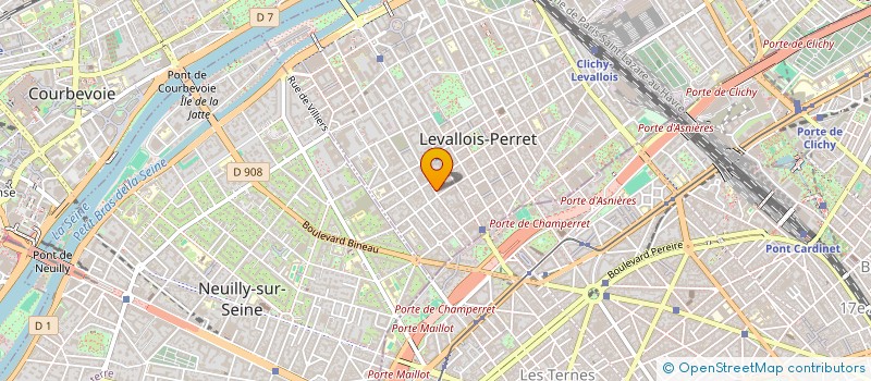 localisation de l'entreprise CENTRE D'AFFAIRES DES HAUTS DE SEINE à LEVALLOIS-PERRET
