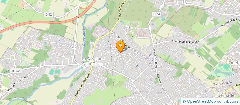 localisation de l'entreprise CENTRE D'AFFAIRES LA BRIQUETERIE  LA SALVETAT-SAINT-GILLES