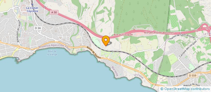 localisation de l'entreprise CENTRE D'AFFAIRES LE CELTO à LA CIOTAT