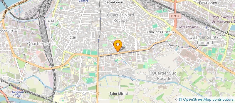 localisation de l'entreprise CENTRE D'AFFAIRES LES HORTENSIAS  AVIGNON