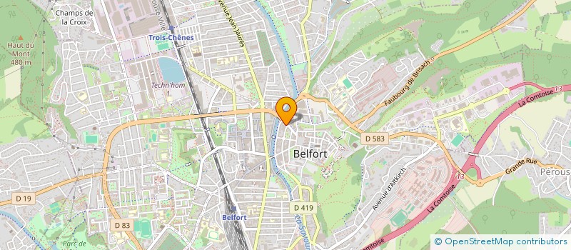 localisation de l'entreprise CENTRE D AFFAIRES PRODUITS FINANCIERS - CAPF à MONTBELIARD