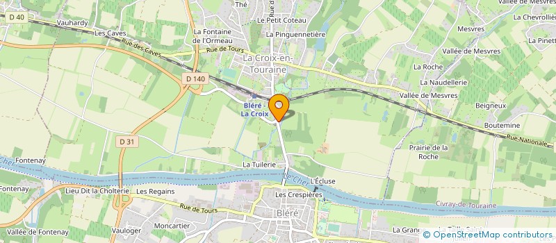 localisation de l'entreprise CENTRE D'AFFAIRES VAL DE LOIRE à LA CROIX EN TOURAINE