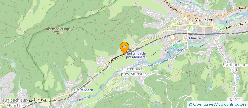 localisation de l'entreprise CENTRE D'AIDE A DOMICILE  LUTTENBACH-PRES-MUNSTER