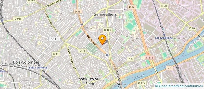 localisation de l'entreprise CENTRE D'AIDE (MCYM) à GENNEVILLIERS