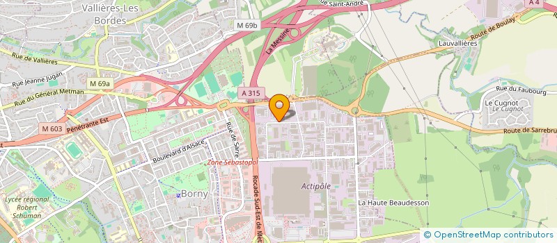 localisation de l'entreprise CENTRE D AIDE PAR LE TRAVAIL à METZ