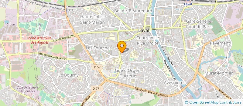 localisation de l'entreprise CENTRE D AIDE PAR LE TRAVAIL à LAVAL