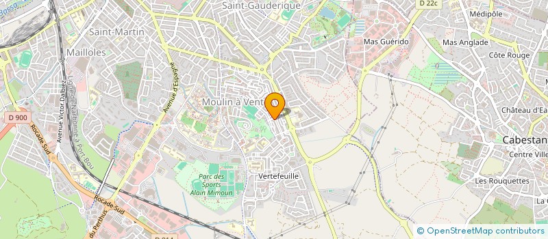 localisation de l'entreprise CENTRE D'ANALYSES MEDITERRANEE PYRENEES  PERPIGNAN