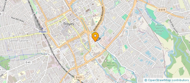 localisation de l'entreprise CENTRE D'ANIMATION ARC EN CIEL  TROYES