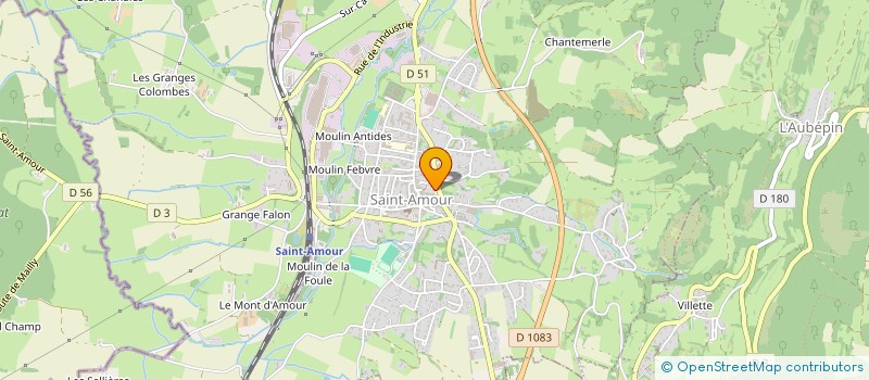 localisation de l'entreprise CENTRE D'ANIMATION CULTURELLE DE SAINT AMOUR ET SA REGION  SAINT-AMOUR