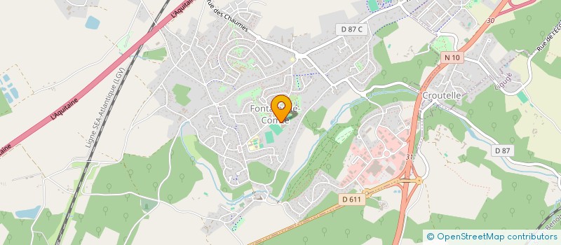 localisation de l'entreprise CENTRE D'ANIMATION JEUNESSE à FONTAINE-LE-COMTE