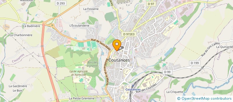 localisation de l'entreprise CENTRE D ANIMATION LES UNELLES à COUTANCES