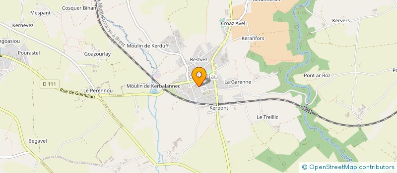 localisation de l'entreprise CENTRE D ANIMATION LOCALE à GUIMILIAU