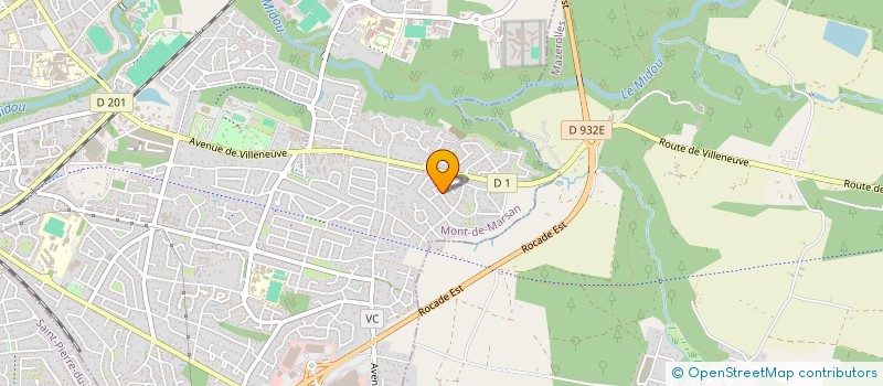 localisation de l'entreprise CENTRE D'ANIMATION POUR LA FAMILLE, L'ENFANCE ET LA JEUNESSE DES LANDES à MONT-DE-MARSAN