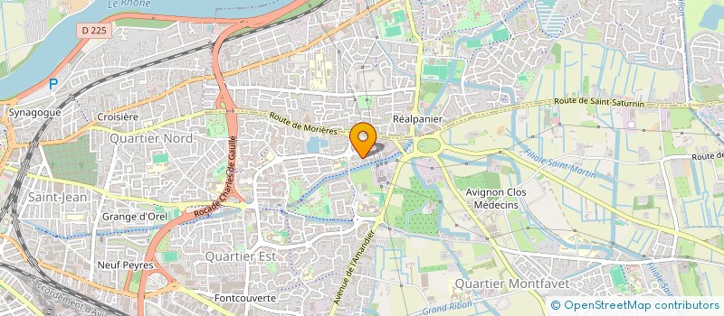 localisation de l'entreprise CENTRE D'ANIMATION POUR LA FAMILLE, L'ENFANCE ET LA JEUNESSE DU VAUCLUSE CAFEJ 84  AVIGNON