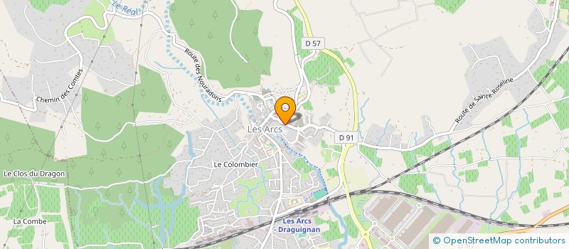 localisation de l'entreprise CENTRE D ANIMATION SOCIO CULTUREL à LES ARCS