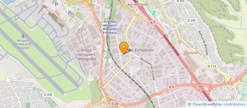 localisation de l'entreprise CENTRE D'APPRENTISSAGE AU MANAGEMENT DE LA SECURITE à VITROLLES