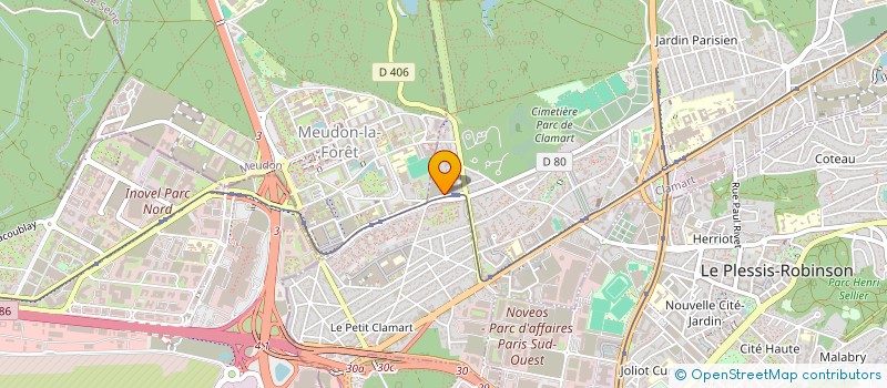 localisation de l'entreprise CENTRE D APPRENTISSAGE DE LANGUES ETRANGERES à CLAMART