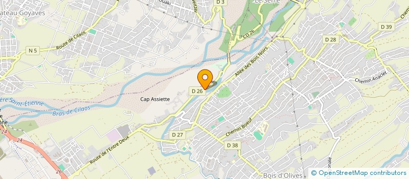 localisation de l'entreprise CENTRE D'APPRENTISSAGE ET DE FORMATION POUR L'EPANOUISSEMENT ET LE SAVOIR à SAINT-PIERRE