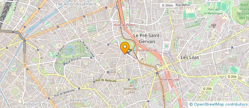 localisation de l'entreprise CENTRE D'APPUI AUX RESSOURCERIES ET RECYCLERIES  PARIS