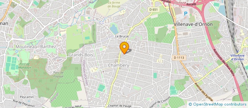 localisation de l'entreprise CENTRE D APPUI AUX RESSOURCES HUMAINES  VILLENAVE-D'ORNON