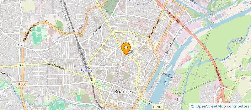 localisation de l'entreprise CENTRE D ARCHIDIACONE DU ROANNAIS  ROANNE
