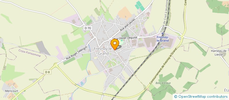 localisation de l'entreprise CENTRE D' ART ACTIF LESUR à FRESNOY-LE-GRAND
