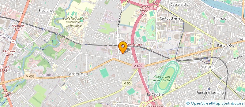 localisation de l'entreprise CENTRE D ART CHOREGRAPHIQUE POUR LE DEVELOPPEMENT DES DANSES URBAINES à TOULOUSE