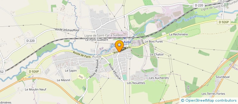 localisation de l'entreprise CENTRE D 'ART LA RIVIERE RETROUVEE à AUBE