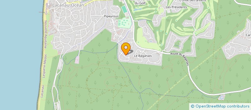 localisation de l'entreprise CENTRE D'ART LA SALAMANDRE  LACANAU